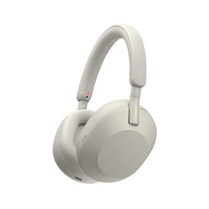 Sony WH-1000XM5 Wireless Noise-Canceling Over-Ear Headphones (Silver)