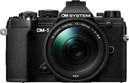 OM System OM-5 Mirrorless Camera with 14-150mm F/4-5.6 II Lens (Black)