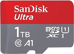 Sandisk microSDXC Ultra A1 (No Adapter) (1TB, SDSQUAC-1TB-GN6MN)