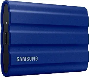 Samsung Portable SSD T7 Shield (2TB, Blue, MU-PE2T0R)