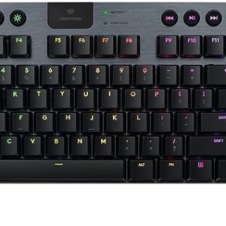 Logitech G913 TKL Tenkeyless Lightspeed Wireless RGB Keyboard (Black)