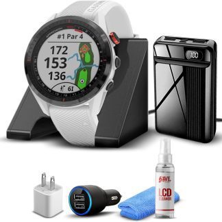 Garmin Approach S62 Golf GPS Watch (White, 010-02200-01)