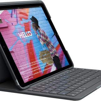 Logitech Slim Folio Case with Integrated Bluetooth Keyboard for iPad (7th generation) (Black)