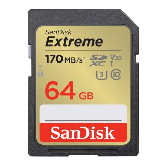 Sandisk SD Extreme Class 10 UHSI (64GB, SDSDXV2-064G-GNCIN)