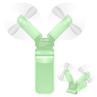 ITFIT 2-in-1 Handheld Fan with Holder (ITFITF14) (Green)