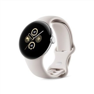 Google Pixel Watch 2 Wifi (Polished Silver + Porcelain Band)