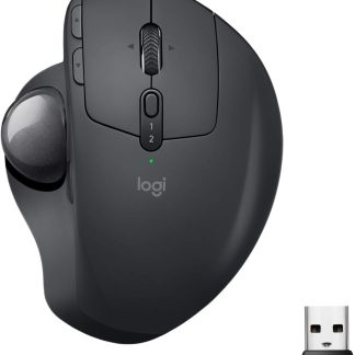 Logitech MX Ergo Wireless Trackball Mouse (Black, 910-005180)