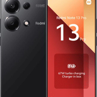 Redmi Note 13 Pro 5G (256GB+8GB, Midnight Black, Global Version) – No Charger