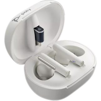 Poly Voyager Free 60 with Basic Charge Case (White, BT700C)