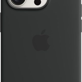 Apple Silicone Case with MagSafe for iPhone 15 Pro Max (Black, MT1M3)