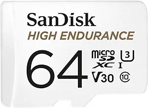 SanDisk High Endurance MicroSD Card (64GB, SDSQQNR-064G)