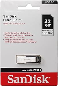 Sandisk Ultra Flair USB 3.0 Flash Drive (32GB, SDCZ73-032G-G46)