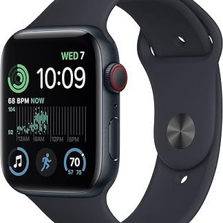 Apple Watch SE 2 (2022) 44mm GPS+Cellular (MRH73, Midnight Aluminium Midnight Sport Band)