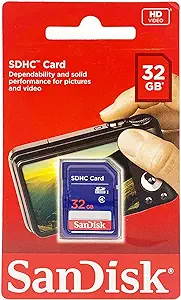 Sandisk SDHC Class 4 32GB Memory Card (SDSDB-032G-B35)