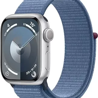 Apple Watch Series 9 41mm (GPS) (MR923, Silver Aluminium Case with Winter Blue Sport Loop)