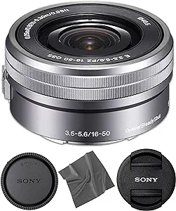 Sony Sony 16-50mm F3.5-5.6 PZ OSS (SELP1650, Silver, No Packing)