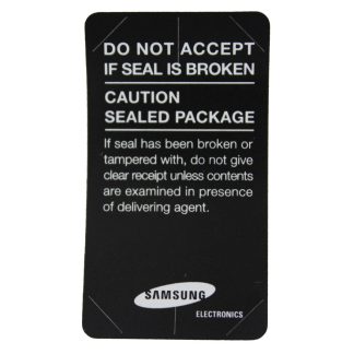 Samsung Original Seal Label (Black, 王字形)