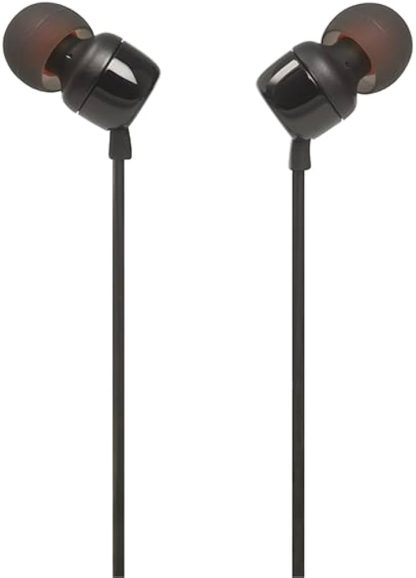JBL T110 In-Ear Headphones (Black)