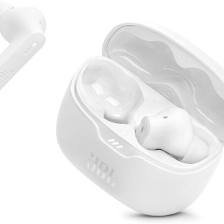 JBL Tune Beam True Wireless Earbuds (Ghost Edition) (White)