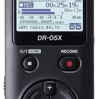 Tascam DR-05X 2-Input / 2-Track Portable Audio Recorder with Onboard Stereo Microphone (Black)