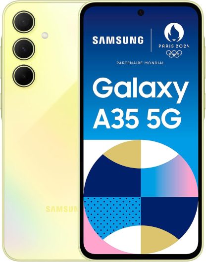 Samsung Galaxy A35 (A356E DS) (128GB+6GB, Awesome Lemon)